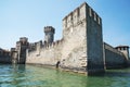 Medieval castle Scaliger in old town Sirmione on lake Lago di Ga Royalty Free Stock Photo