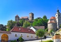 Medieval castle in the small Austrian town of Hardegg, summer Royalty Free Stock Photo