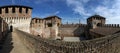 The Medieval Castle-Soncino-Cremona-Italy-Inside a perfectly preserved Medieval Castle, tourist attraction of the village of