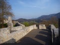 Medieval castle Stari Grad in Celje in Slovenia Royalty Free Stock Photo