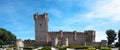 Medieval Castle with Tower and Battlements Royalty Free Stock Photo