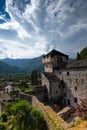 Medieval castle tower of Vogogna, Ossola Valley, Italy Royalty Free Stock Photo