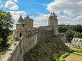 The medieval castle and town of Fougeres, Brittany, northwestern France Royalty Free Stock Photo