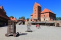 Medieval castle on Trakai Island, Lithuania Royalty Free Stock Photo