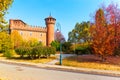 Medieval Castle in Turin, Italy. Royalty Free Stock Photo