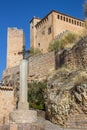 Medieval castle in the village of Alquezar Royalty Free Stock Photo