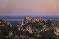 Medieval castle and village, Les Baux-de-Provence, Alpilles mountains, Provence, France