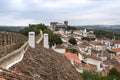 Medieval Castle and Walls in Obidos Village in Portugal Royalty Free Stock Photo