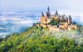 Medieval castles of Germany - impressive Hohenzollern Royalty Free Stock Photo