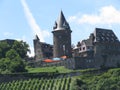 Medieval castles on the Rhine River in Europe