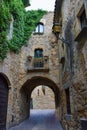 Medieval catalan village of Pals in Spain