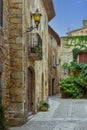 Medieval catalan village of Pals in Spain