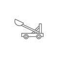 Medieval, catapult icon. Element of medieval period icon. Thin line icon for website design and development, app development. Royalty Free Stock Photo