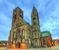 Medieval cathedral, Church of our Lady in Ribe, Denmark - HDR Royalty Free Stock Photo