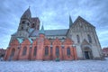 Medieval cathedral, Church of our Lady in Ribe, Denmark - HDR Royalty Free Stock Photo