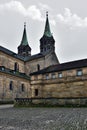 Medieval cathedral St. Jakobs in Bamberg, Royalty Free Stock Photo