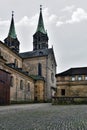 Medieval cathedral St. Jakobs in Bamberg, Royalty Free Stock Photo