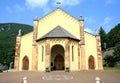 Medieval catholic Italian church in Cembra Royalty Free Stock Photo