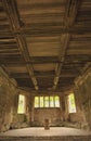 Medieval ceiling, Haughmond Abbey, Royalty Free Stock Photo