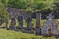 Medieval cemetery in Temski monastery St. George, Republic of Serbia