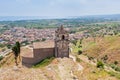 Medieval chapel and view on seacoast Royalty Free Stock Photo