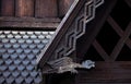 Norwegian stave church detail and design.