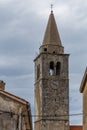 Medieval church bell tower in Boljun old village, Istria Royalty Free Stock Photo