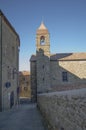 Medieval church bell tower Royalty Free Stock Photo