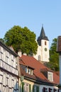 Medieval church Bergkirche in Zwingenberg Royalty Free Stock Photo