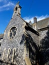 A view of a medieval church in Suffolk, UK.