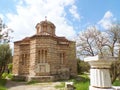 Medieval Church of the Holy Apostles or Holy Apostles of Solaki in the Ancient Agora of Athens, Greece Royalty Free Stock Photo