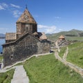 Medieval church on Sevan lake, Armenia Royalty Free Stock Photo