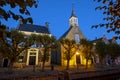 Medieval church in Sloten Friesland the Netherlands at sunseet Royalty Free Stock Photo