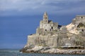 Medieval church of St. Peter, Portovenere, Cinque Terre; Italy Royalty Free Stock Photo