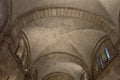 Medieval church stone arches detail Royalty Free Stock Photo