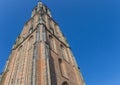 Medieval church tower Onze Lieve Vrouwetoren in Amersfoort