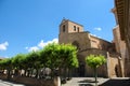 Medieval church in Ujue, Navarre, Spain Royalty Free Stock Photo