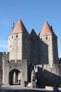 Medieval city of Carcassonne , France