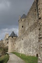 Medieval city of Carcassonne , France