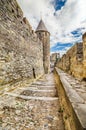 The medieval city of Carcassonne, France