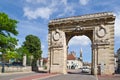 Medieval city gate, Beaune, France Royalty Free Stock Photo