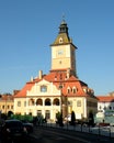 Medieval City Hall of Brasov, Transilvania Royalty Free Stock Photo