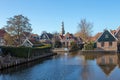 Medieval city Hindeloopen in the Netherlands Royalty Free Stock Photo