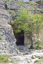 Chufut-Kale, spelaean city - fortress Royalty Free Stock Photo