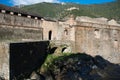 Medieval city of villefranche-de-conflent in the pyrenees mountains