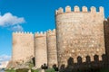 The medieval city wall of Avila Royalty Free Stock Photo