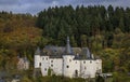 12th century Clervaux Castle in Luxembourg with a museum dedicated to WW II Battle of the Bulge in the Ardennes