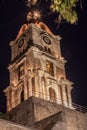 Medieval Clock Tower Rhodes Island Greece Royalty Free Stock Photo