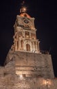 Medieval Clock Tower Rhodes Island Greece Royalty Free Stock Photo