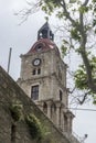 Medieval Clock Tower Roloi in the fortress of Rhodes Royalty Free Stock Photo